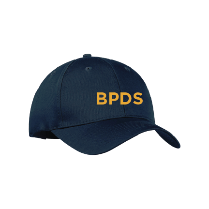 Youth Adjustable Cotton Twill Cap - Navy