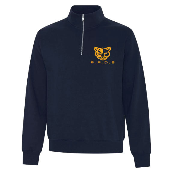 Embroidered Adult Quarter Zip Sweater