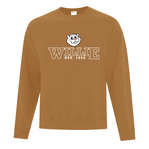 Adult Wiarton Willie Varsity Crewneck