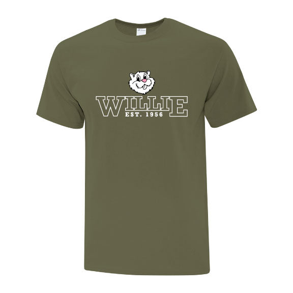 Adult Wiarton Willie Varsity Tee