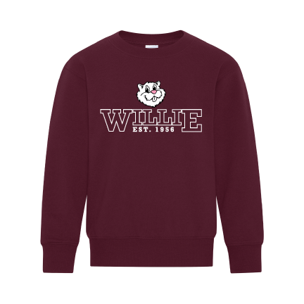 Youth Wiarton Willie Varsity Crewneck Sweatshirt