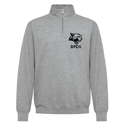 BPDS Staff 1/4 Zip Sweater - Athletic Heather