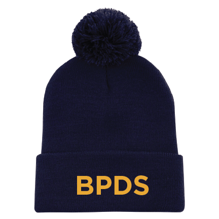 Adult Pom Pom Toque - Navy