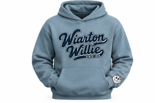 Wiarton Willie Vintage Design Hoodie - Blue Mist