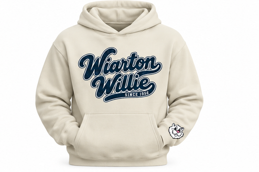 Wiarton Willie Vintage Design Hoodie - Bone