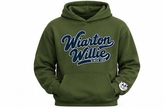 Wiarton Willie Vintage Design Hoodie - Cedar Green